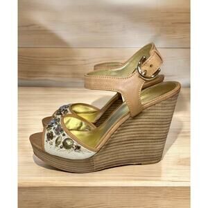 New With Tags Y2K Coach Q1192 Hanson Wedge Sandals Size 7.5M
